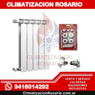 Radiador-Peisa-T500-X-4-Elementos-+-Kit